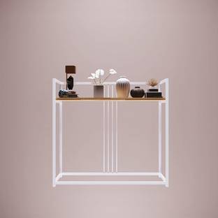 VENTUOS Console Sofa Table, 1-Tier Foyer Tables for Entryway Solid Wood Coffee Table