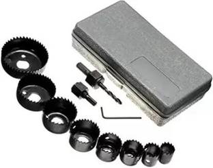 KARTCITY 11Pc Hole Saw Bit Kit Set Holesaw Wood Sheet Hss Metal 11Pc Hole Saw Bit Kit Set Holesaw Wood Sheet Hss Metal 3/4" to 2 1/2" set Wood Cutter