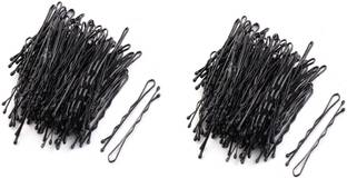 ONLINE JUNCTION OJ Black Color Bobby Pins S Medium Big Pack of-48 Bun Clip