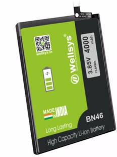 WELLSYS Mobile Battery For  Xiaomi Redmi Y3 (BN46) 4000MAH