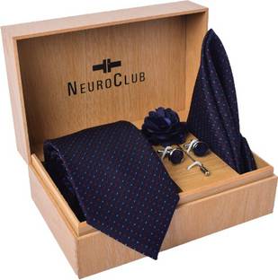 NEUROCLUB Silk Cufflink & Tie Pin Set