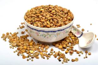 Organic Bites Roasted Crunchy 5 Grain (Multigrain Mix -Namkeen/Roasted Snacks/Healthy Snacks)