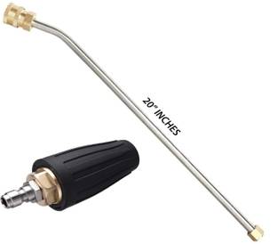 PARTHVI 5000 PSI 20" Extension Rod 30 Degree Bend Rod With QC Adapter & Rotary Nozzle Pressure Washer