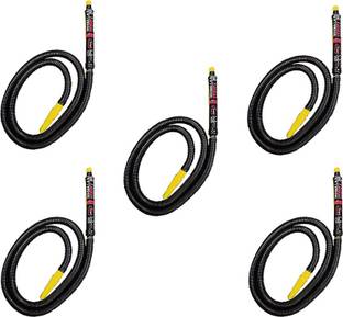 Puff Smart Plastic Black Hookah Hose 1 m