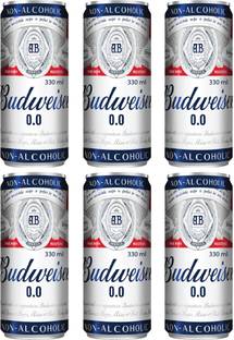Budweiser 0.0 Non Alcoholic Beer Can