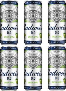 Budweiser 0.0 Non alcoholic Green Apple Can