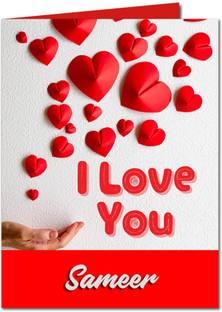 Midas Craft I Love You Sameer Romantic Card Quotes 27 Greeting Card