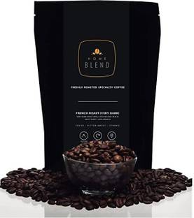 HOME BLEND French Roast (Very Dark) Pack of 250g (Whole Beans) Coffee Beans