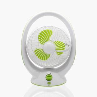 ECOSKY 6" Rechargeable JL-8215 Strong Air Flow, with 3 speed setting,with LED light 100 mm 3 Blade Tab...