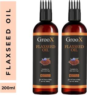 GrooX Cold Pressed Flaxseed Oil - Alsi  Hair Oil