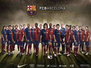 FC Barcelona Fine Quality Sports Wall Poster Print Poster on LARGE PRINT 36X24 INCHES Photographic Paper
