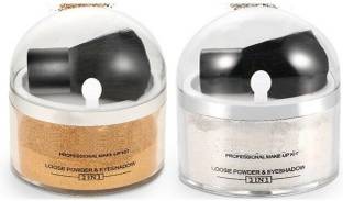 ADJD shimmer finish silver & Gold highlighter powder Pack of Loose Highlighter Powder