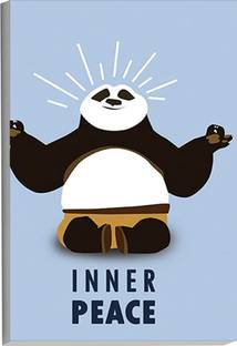 Ordershock 45.72 cm Inner Peace Panda Sunboard Animals for Room & Office Self Adhesive Sticker