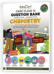Educart CBSE Class 12 Chemistry Question Bank For 2022-23 (OLD)