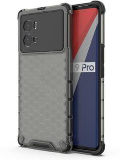 Accessories Kart Back Cover for IQOO 9 Pro 5G Edge to Edge Boom Transparent Honeycomb case