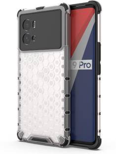 Accessories Kart Back Cover for IQOO 9 Pro 5G Edge to Edge Boom Transparent Honeycomb case