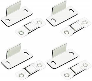 HETADHYA A - 625 Ultra Thin L Magnetic Steel Stopper Catcher Holder for Window ( 4 PCS ) Door Mounted Door Stopper