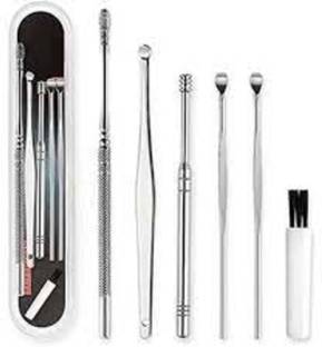 QEQEQ Earwax Removal Ear Wax Cleaner Swab Spiral Ear Pick (Set of 5 Pieces)