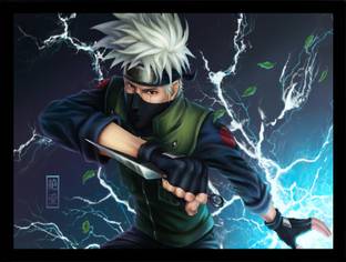 Mmory Hatake Kakashi Naruto Art Painting Digital Reprint 9 inch x 12 inch Painting