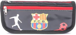 Instabuyz Double Zipper Pencil Pouch Footboll Pencil Pouch Art Canvas Pencil Box