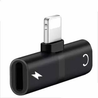 SANNO WORLD Black Black 2 in 1 Audio Adapter Headphone Splitter Lightning connector for IOS phone Phone Converter