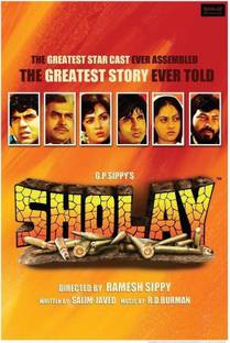 Sholay Poster POSTER PRINT ON 36X24 INCHES Photographic Paper