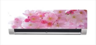 Décor Studio 30 cm beautiful pink flowers with white background ac sticker Self Adhesive Sticker