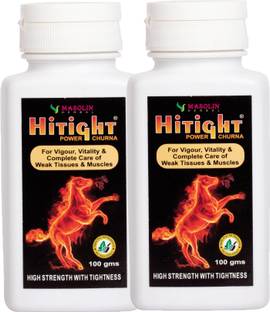 masolin HITIGHT POWER POWDER FOR MEN (1 MONTH COURSE) - PACK OF 2 X 100GMS CHURNA