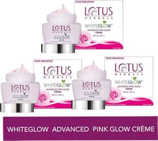 LOTUS HERBALS Whiteglow Advanced Pink Glow Creme Spf 25 ( Pack of 3 ) ( 35g 3pc )