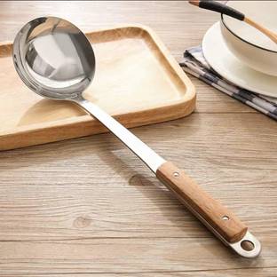 TOMATUS Stainless Steel, Wooden Ladle