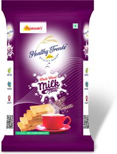 HEALTHY TRENDS WholeWheat Milk Toast - No Maida, Only Chakki Fresh Atta - 200 grams Milk flavored Milk Rusk