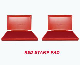 Fateh Red Stamp Pad (Size 13x9x1.5 cm) Finger Print Pad