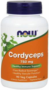 Now Foods Cordyceps 750 Mg Healthy Immune Support Capsules - 90 Veg Capsules