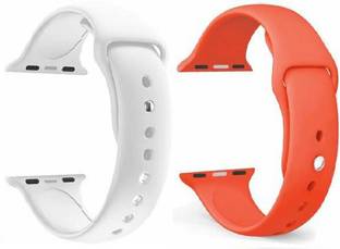 Caxon Watch Band Strap 42/44 MM,(Combo Pack) Smooth, Soft, Rubber (Use In All Apple Watch 42/44 & Smart Watch W26, T55 Etc..) Smart Watch Strap