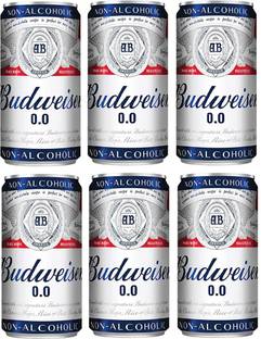 Budweiser 0.0 NON-ALCOHOLIC TIN PACK OF 6 Tin