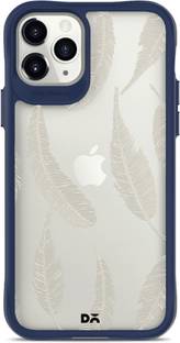 DailyObjects Off White Feathers Blue Hybrid Clear Back Cover for APPLE iPhone 11 Pro