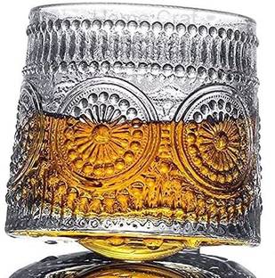 OWCS (Pack of 4) New Fashioned Whiskey Glasses,bar Whiskey Glass 200ml (small size whiskey glass) Glass Set Whisky Glass