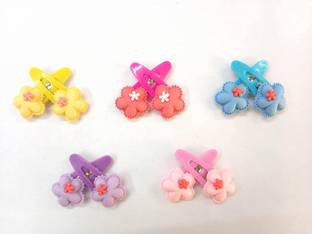 Myra Collection flower design clips for girls pack of 10 Tic Tac Clip