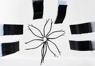 DEBALAYA Dressing Salon Tool for Women & Girls Metal Hair Clips Combo Back Pin