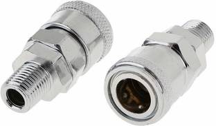 HOSEMART Pneumatic SM20 - Pack of 2 Quick Connector 1/4 BSP Air Line Fittings Coupler Hose Connector