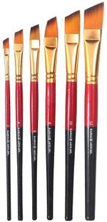 KAMAL Artist Quality Angular Paint Brush Set