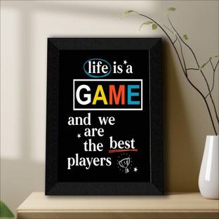 saf Motivational quotes UV textured Wall Painting with Frame Digital Reprint 14 inch x 11 inch Painting
