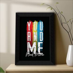 saf Motivational quotes UV textured Wall Painting with Frame Digital Reprint 14 inch x 11 inch Painting