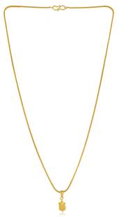 ringzinnie God Ganesh Ji Locket Ganpati Pendant With Gold Chain for Women Girls Boys Men Gold-plated Plated Alloy Necklace Set