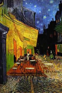 Poster Vincent Van Gogh The Cafe Terrace on the Place du Forum, Arles, at Night, c.1888 Poster POSTER PRINT ON 13X19 INCHES 3D Poster