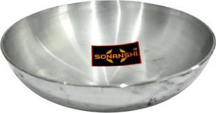 Sonanshi Aluminium Kadhai/Pan without Handle for Cooking Kadhai 30.5 cm diameter 2 L capacity