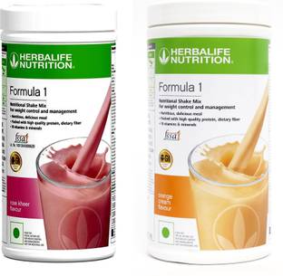 HERBALIFE FORMULA 1 ROSE KHEER & ORANGE 2 PIECES Plant-Based Protein