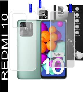 DESIBUZZ Front and Back Screen Guard for REDMI 10, Camera lens