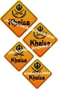HindK 10.16 cm NIRBHAU NIRVAIR STICKER Self Adhesive Sticker