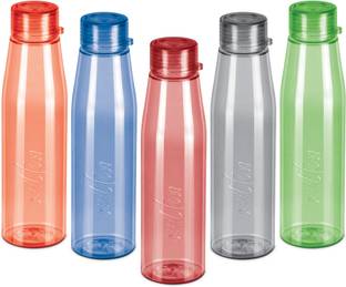 MILTON Ripple 1000 Pet Bottle, 946 ml, Set of 5, Multicolour 946 ml Bottle